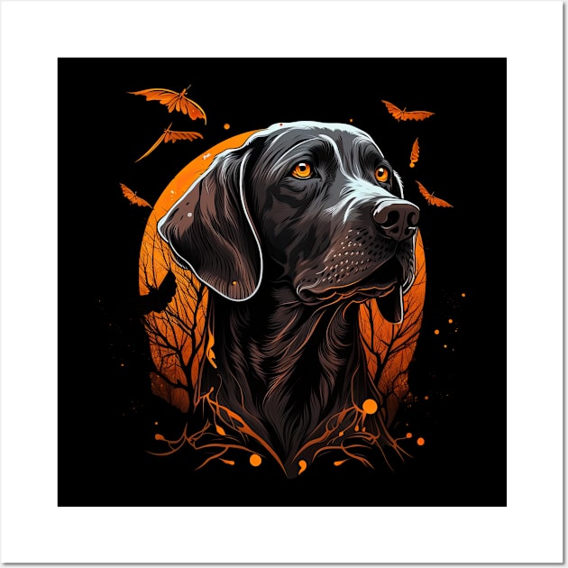 Pointer dog halloween Wall Art by JayD World